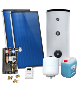 Zestaw do instalacji solarnej Sunex z kolektorem płaskim 2x AMX 2.0